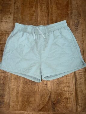 Light Mint Quilted Athletic Shorts — Women's Activewear